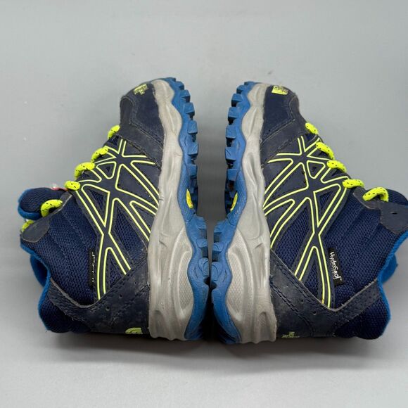 The North Face Hedgehog Mid Boy's 10 Navy Blue Hiking Boots Lace-Up Outdoor Shoe - Picture 8 of 10